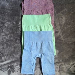 (3) Gymshark vital seamless leggings dupes